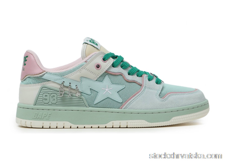 A Bathing Ape Bape SK8 Sta BAPY Minty Green (W)