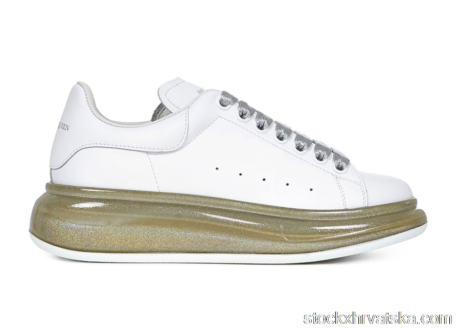Alexander McQueen Court Trainers Gold Translucent 634151WHWKV9596
