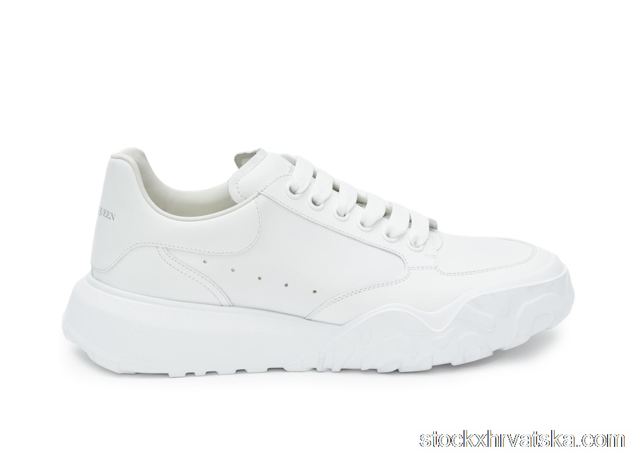Alexander McQueen Court Trainers White Leather 634619WIA989000