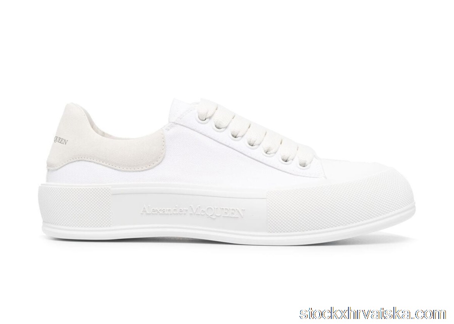 Alexander McQueen Deck Skate Plimsoll Lace-Up White (W) 654593W4MV79000