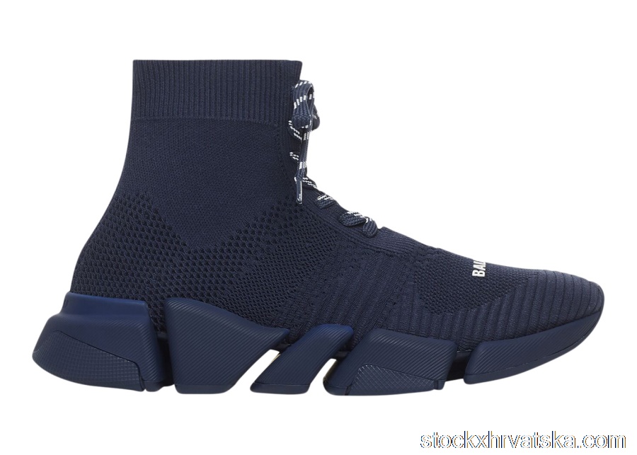Balenciaga 2.0 Lace Up Recycled Dark Blue 617258W2DB14909