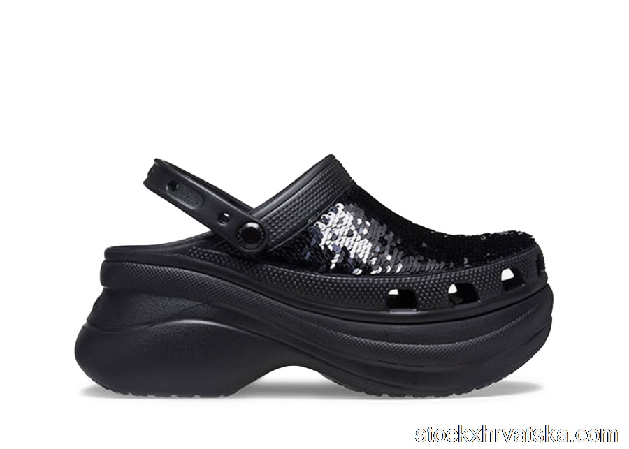 Crocs Classic Bae Clog Sequin Black