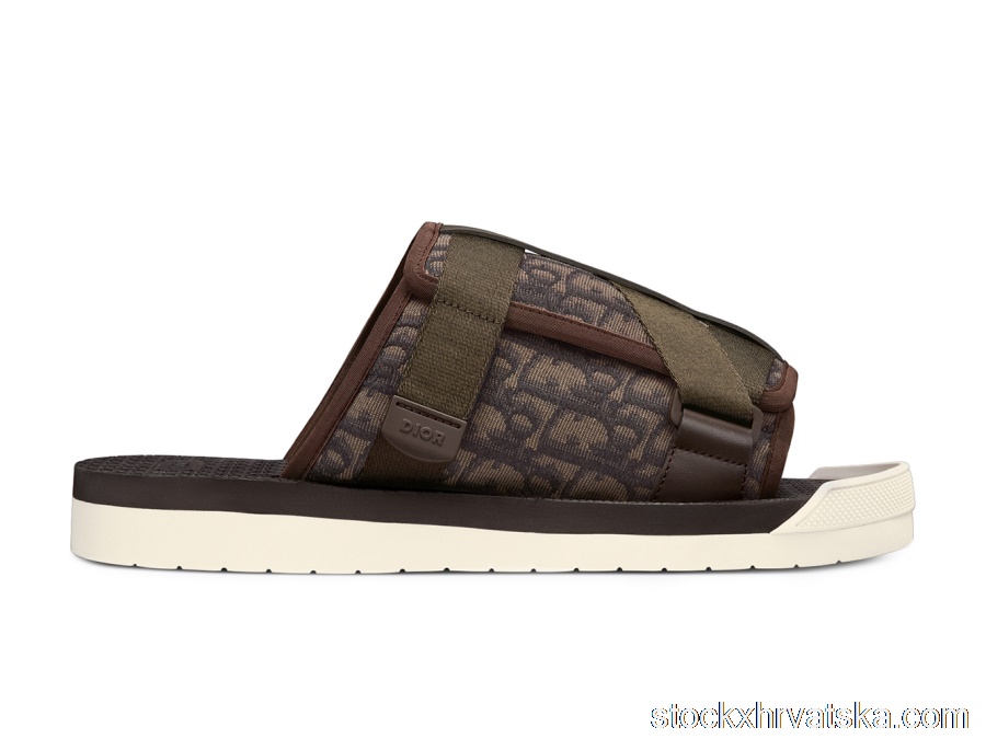 Dior Alpha Sandal Ebony Dior Oblique Jacquard 3SA081YXV_H767