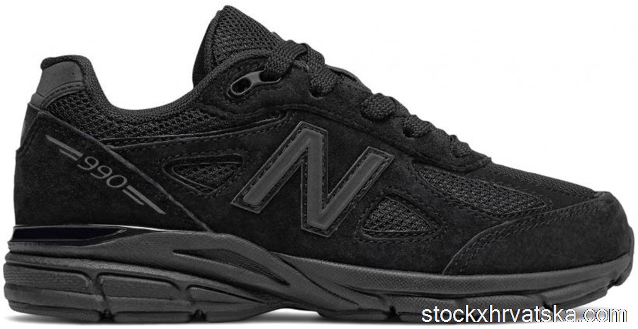 New Balance 990v4 Black (GS) KJ990TBG