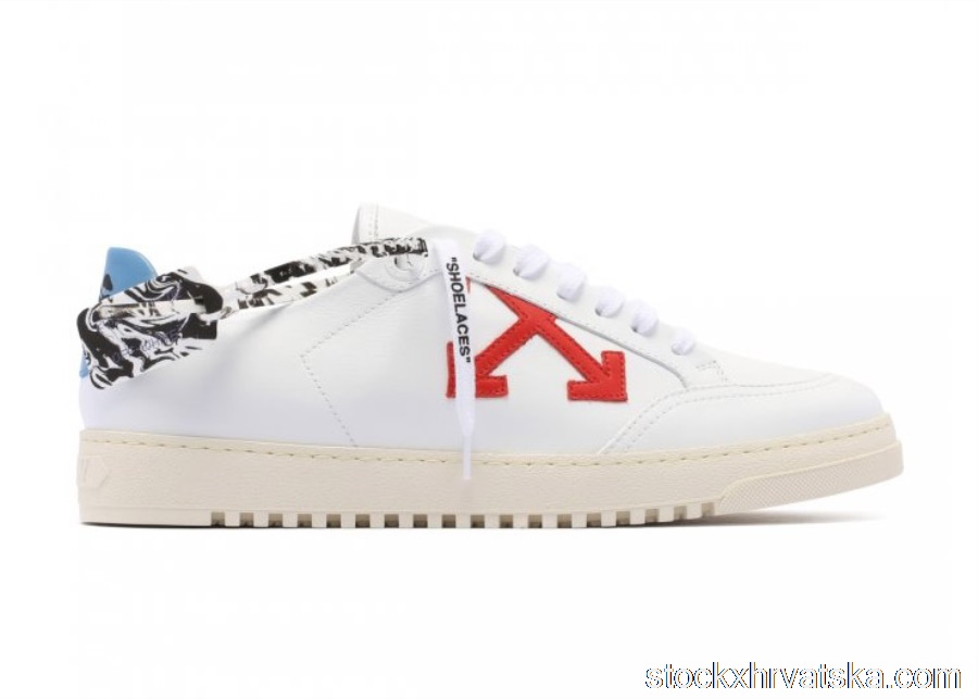 OFF-WHITE 2.0 Low Top White Red Arrow SS21 OMIA042R21LEA0020125