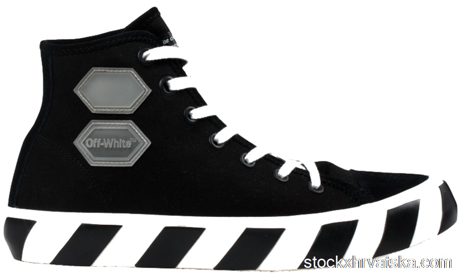 OFF-WHITE Vulcanized Hi Black Striped OMIA110R19C210351098