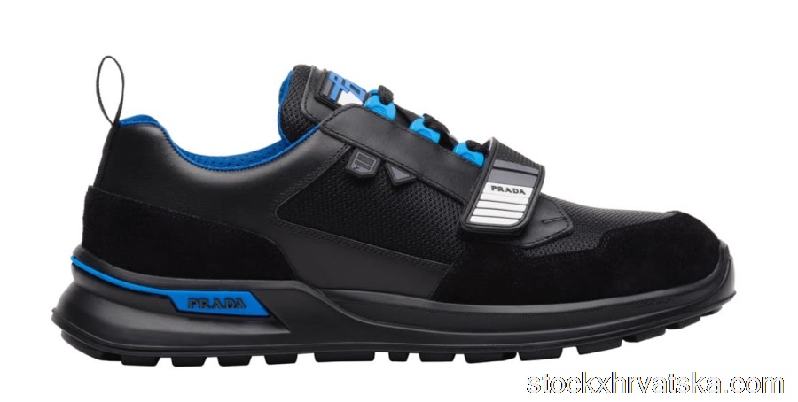 Prada Mechano Leather Black Blue 2EG266_3V71_F0D8J