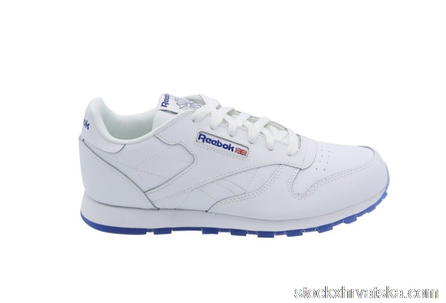Reebok CL Leather Ice White Royal (GS) CN7334