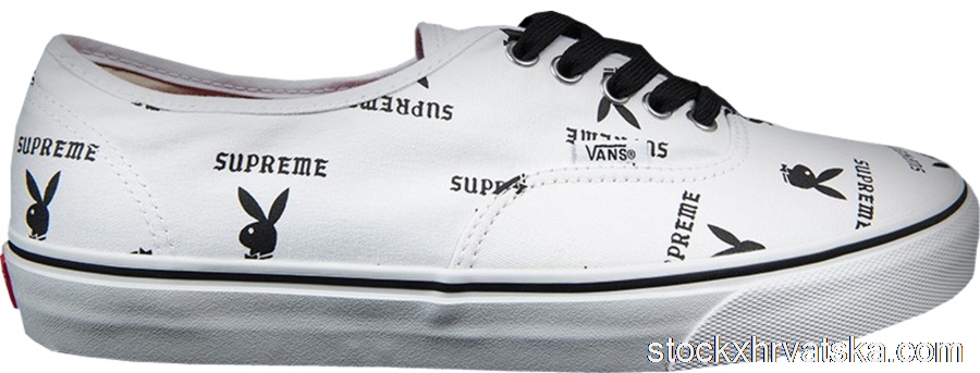 Vans Authentic Supreme x Playboy White VN-OQODD70