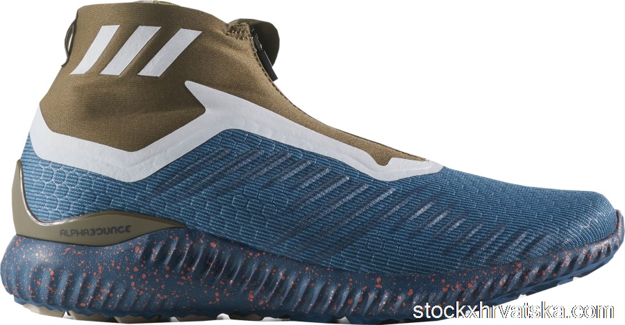 adidas Alphabounce Mid Night Blue Olive Khaki BW1387