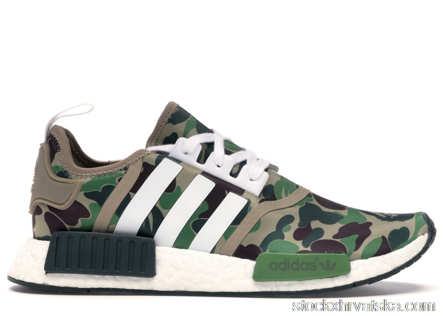 adidas NMD R1 Bape Olive Camo BA7326