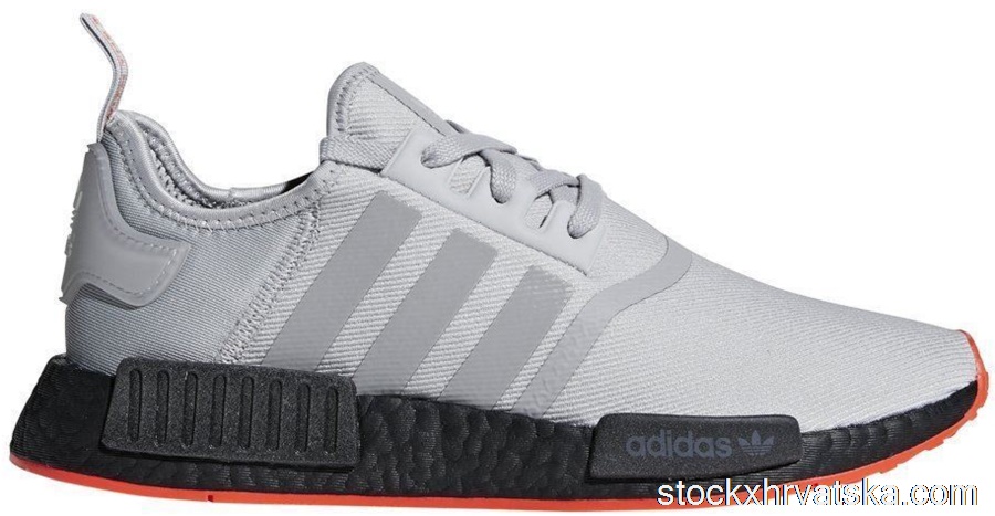adidas NMD R1 Grey Solar Red F35882