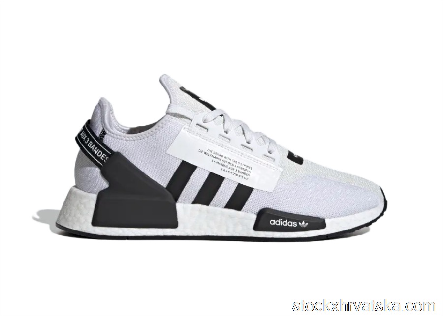 adidas NMD R1 V2 White Black Stripes GX6368