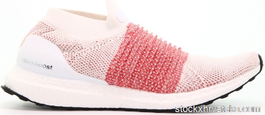adidas Ultra Boost Laceless White Scarlet BB6136